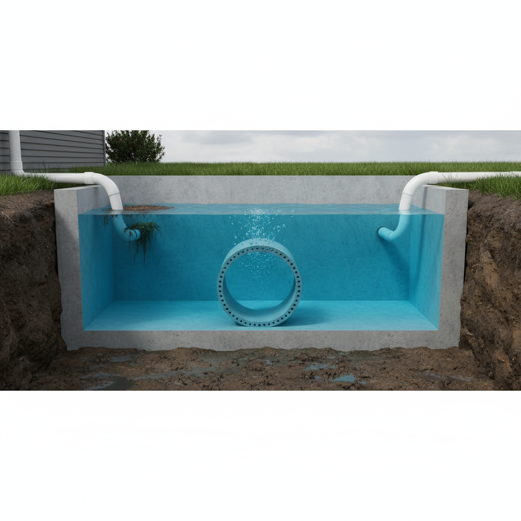 фото Что делать, если септик установлен, но вода в нём не проходит через аэратор