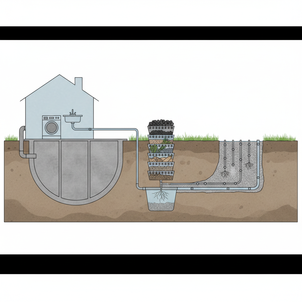 фото Септик и система утилизации отходов из посудомойки: как избежать перегрузки