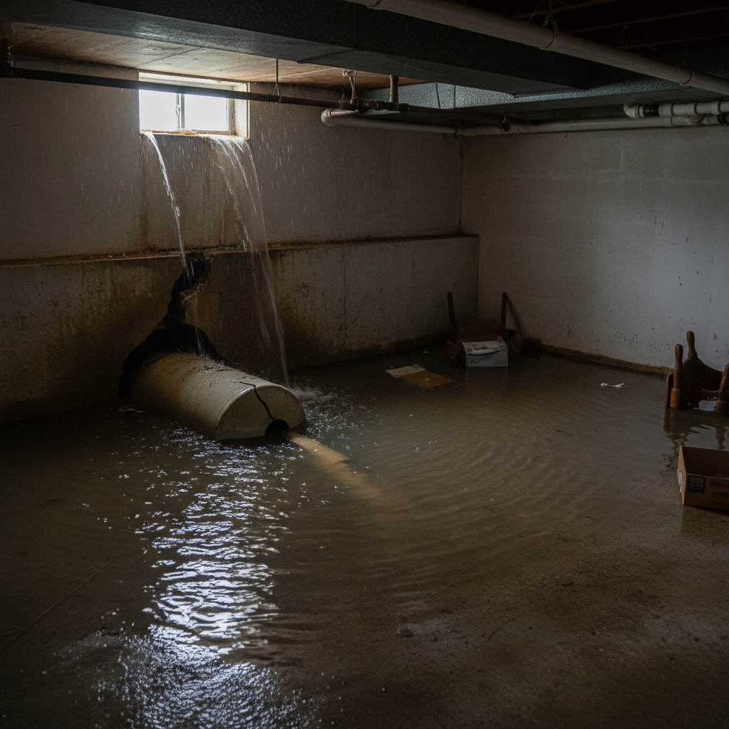 фото Как септик влияет на уровень влаги в подвале при паводке