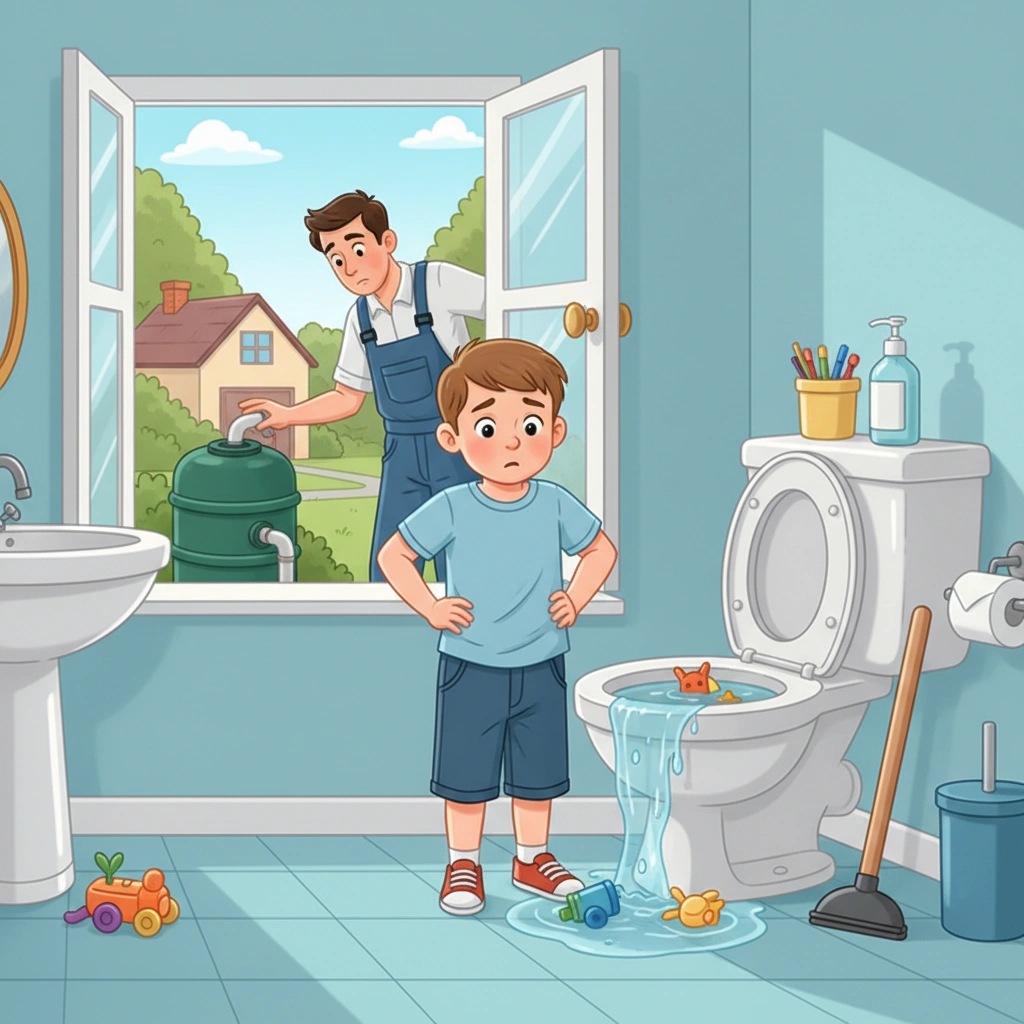 фото Что делать, если септик установлен, но в доме пропал смыв в детском туалете