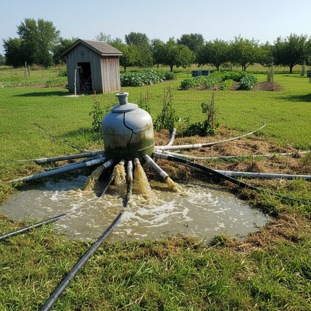 фото Почему нельзя использовать септик для слива воды из системы орошения