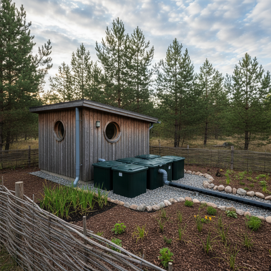 фото Септик и система утилизации отходов из умывальника в бане: как защитить