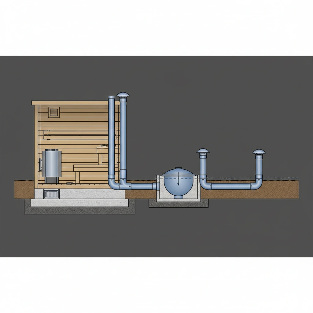 фото Как избежать ошибок при подключении канализации от сауны