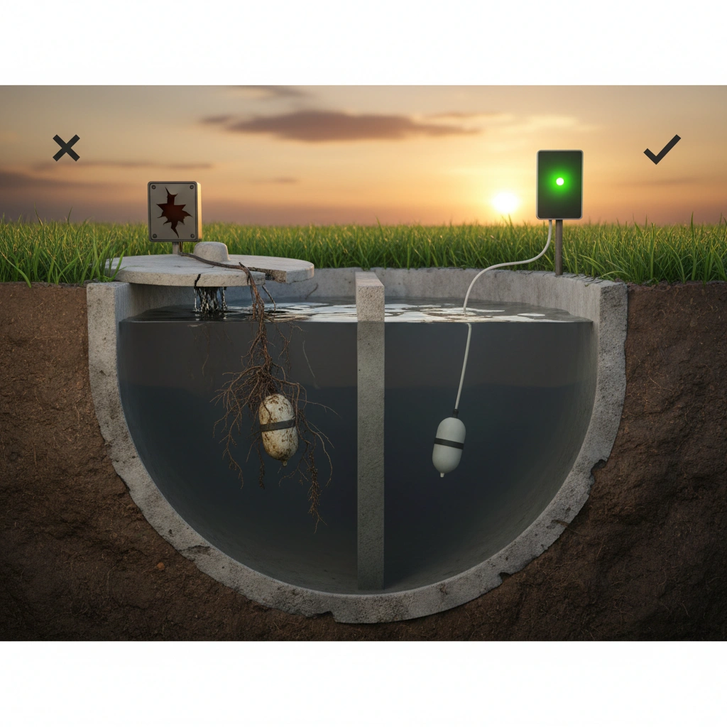 фото Как понять, что септик нуждается в замене датчика уровня