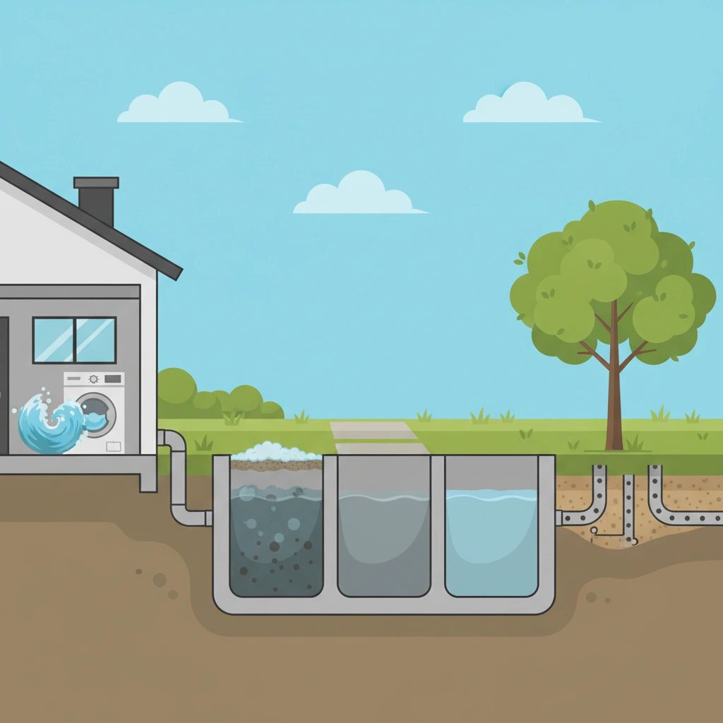 фото Как выбрать септик для дома с интенсивным использованием стиральной машины