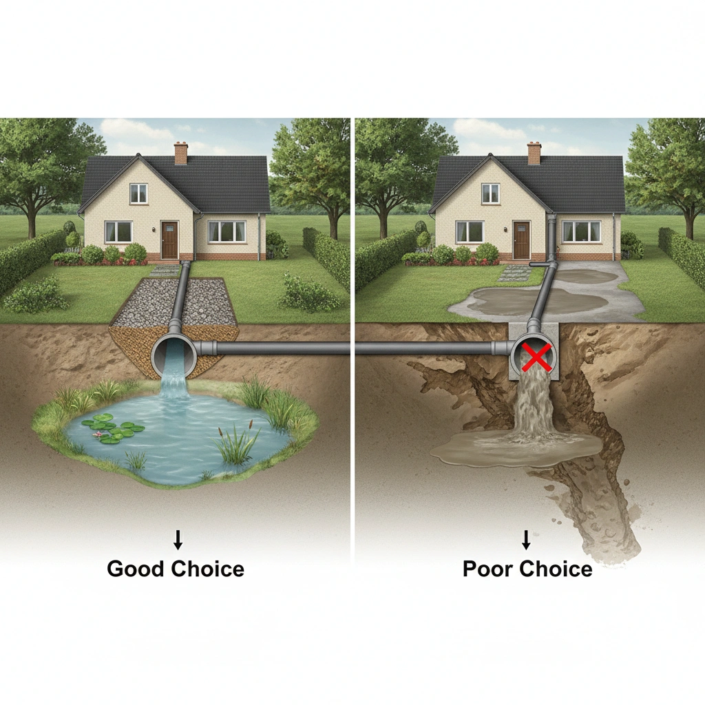 фото Как избежать ошибок при выборе места для подключения к системе дренажа