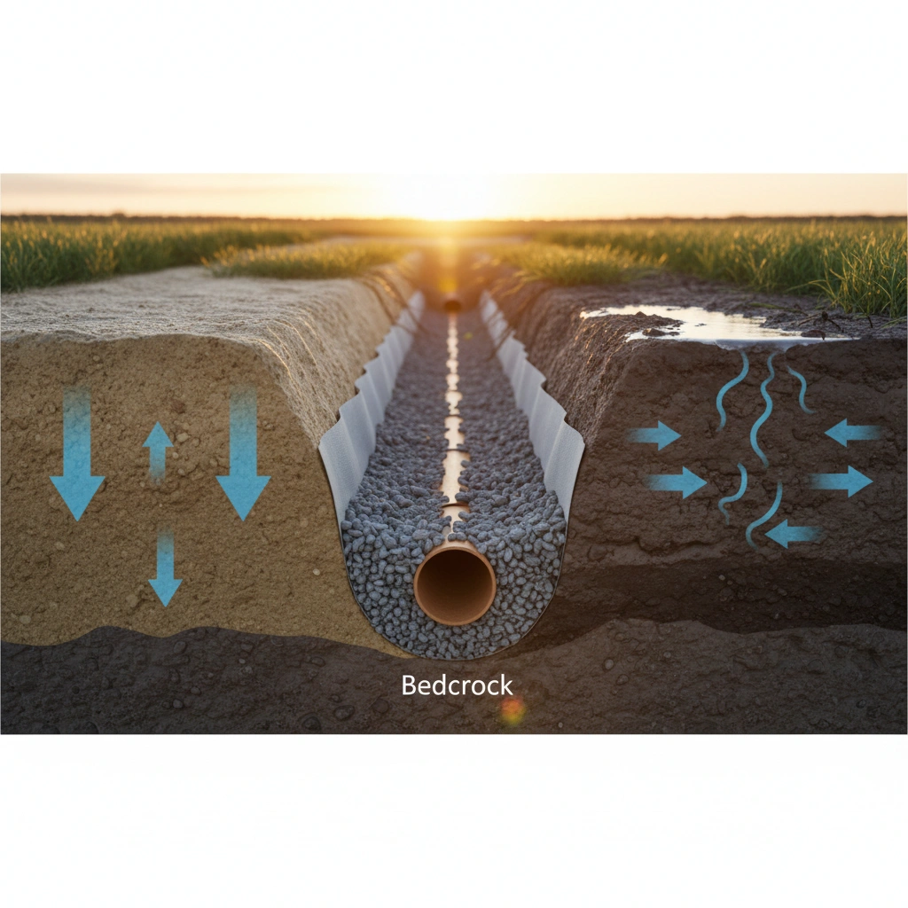 фото Почему важно учитывать тип грунта при монтаже фильтрующего поля