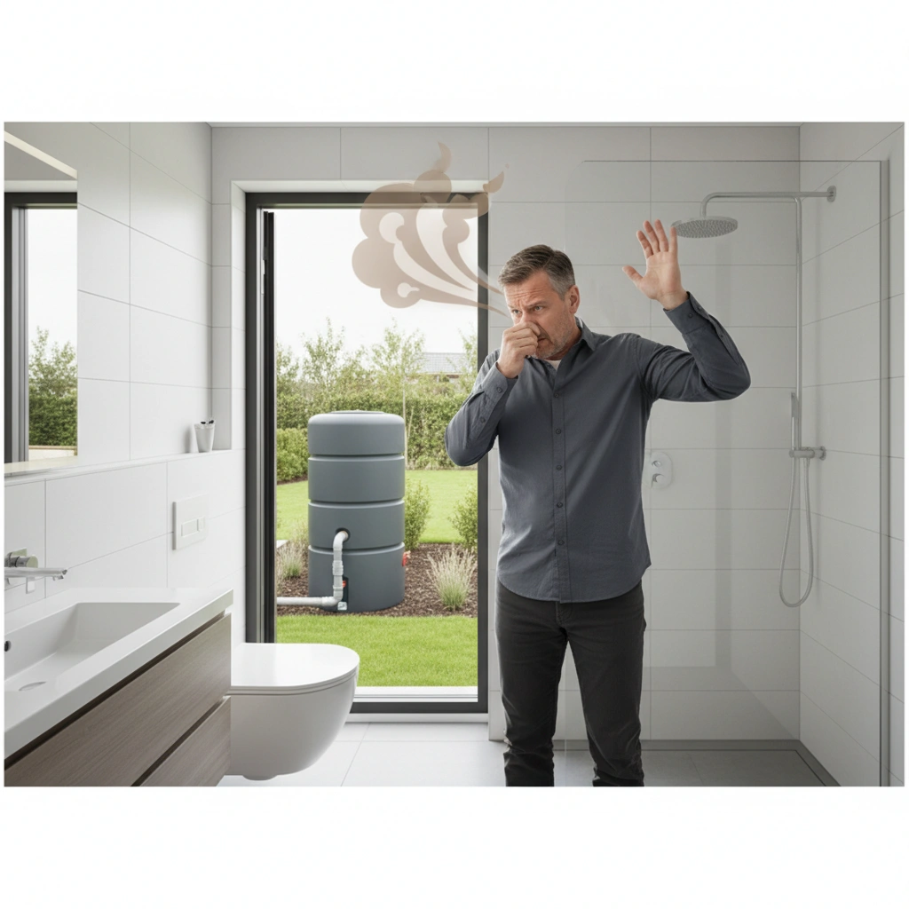 фото Что делать, если септик установлен, но в доме появился запах в санузле на втором этаже