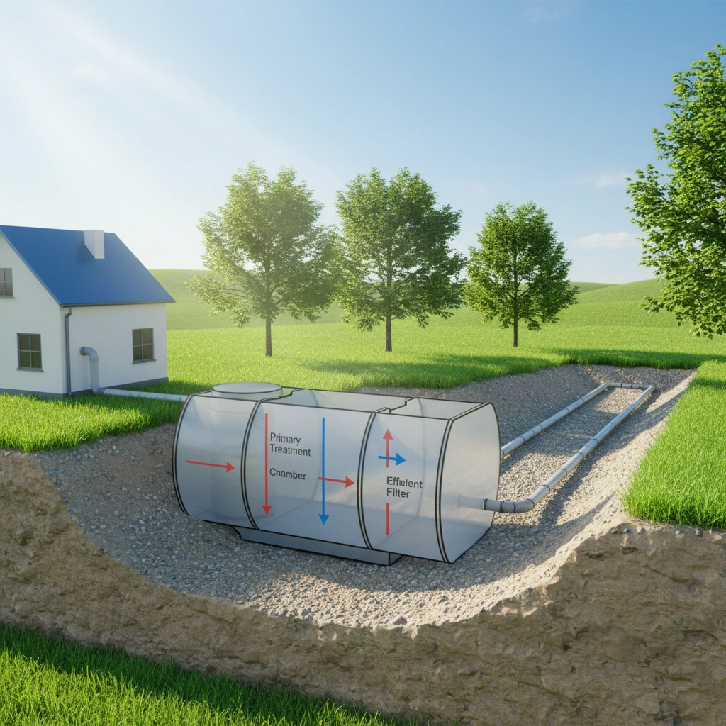 фото Как выбрать септик для дома с круглосуточным использованием канализации