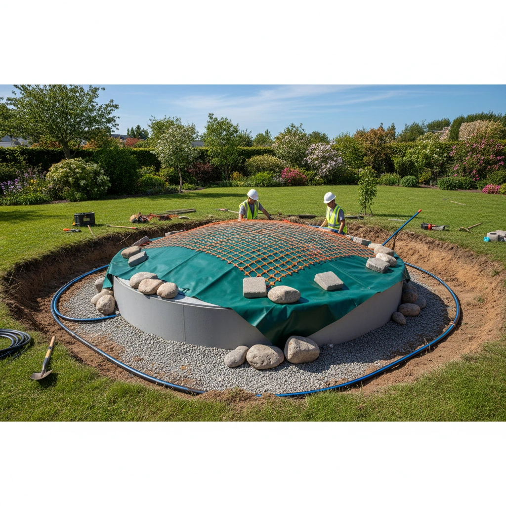 фото Как защитить септик от повреждений при укладке систем полива