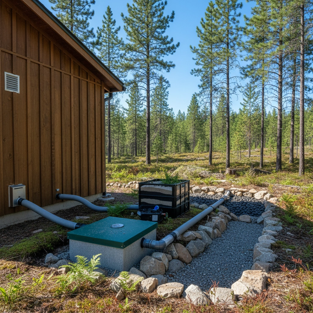 фото Септик и система утилизации отходов из посудомойки в бане: как защитить