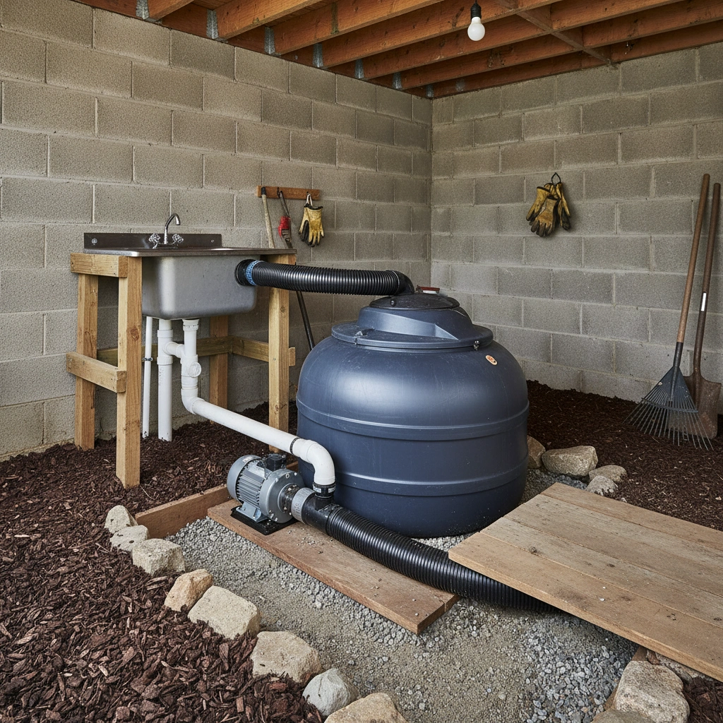 фото Септик и система утилизации отходов из раковины в хозяйственной постройке: как защитить