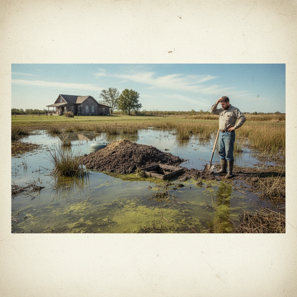 фото Что делать, если септик установлен, но вода в нём не проходит до конца фильтрации более месяца