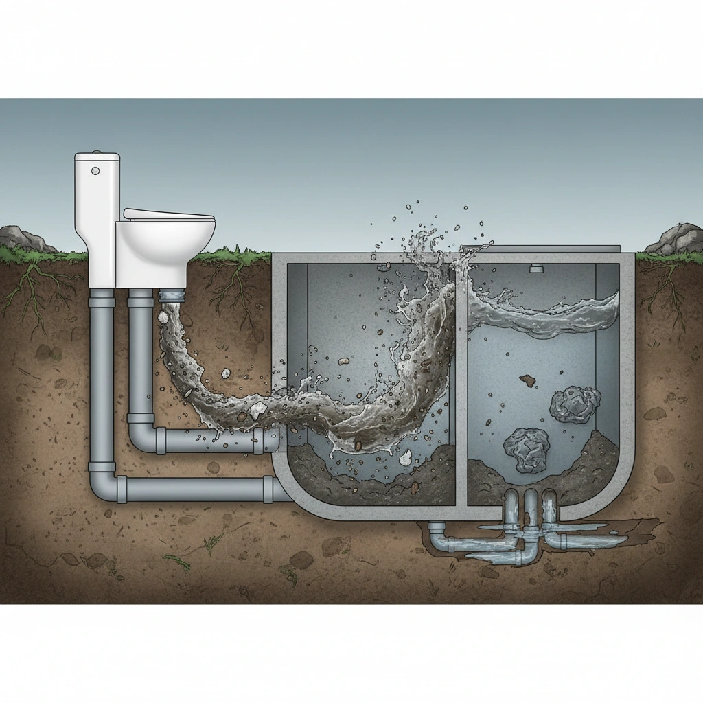 фото Почему нельзя использовать септик для слива воды из системы вакуумной очистки