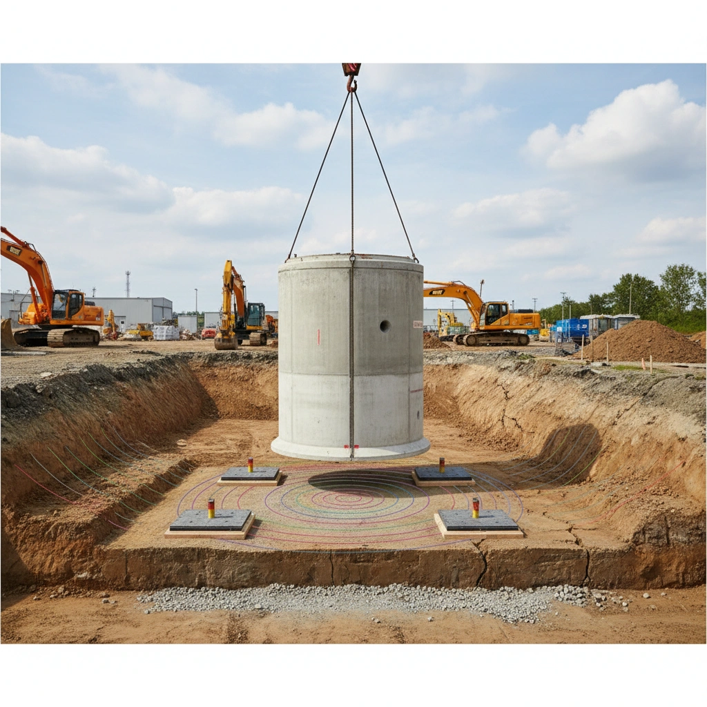 фото Почему важно учитывать нагрузку на грунт при монтаже приёмной камеры