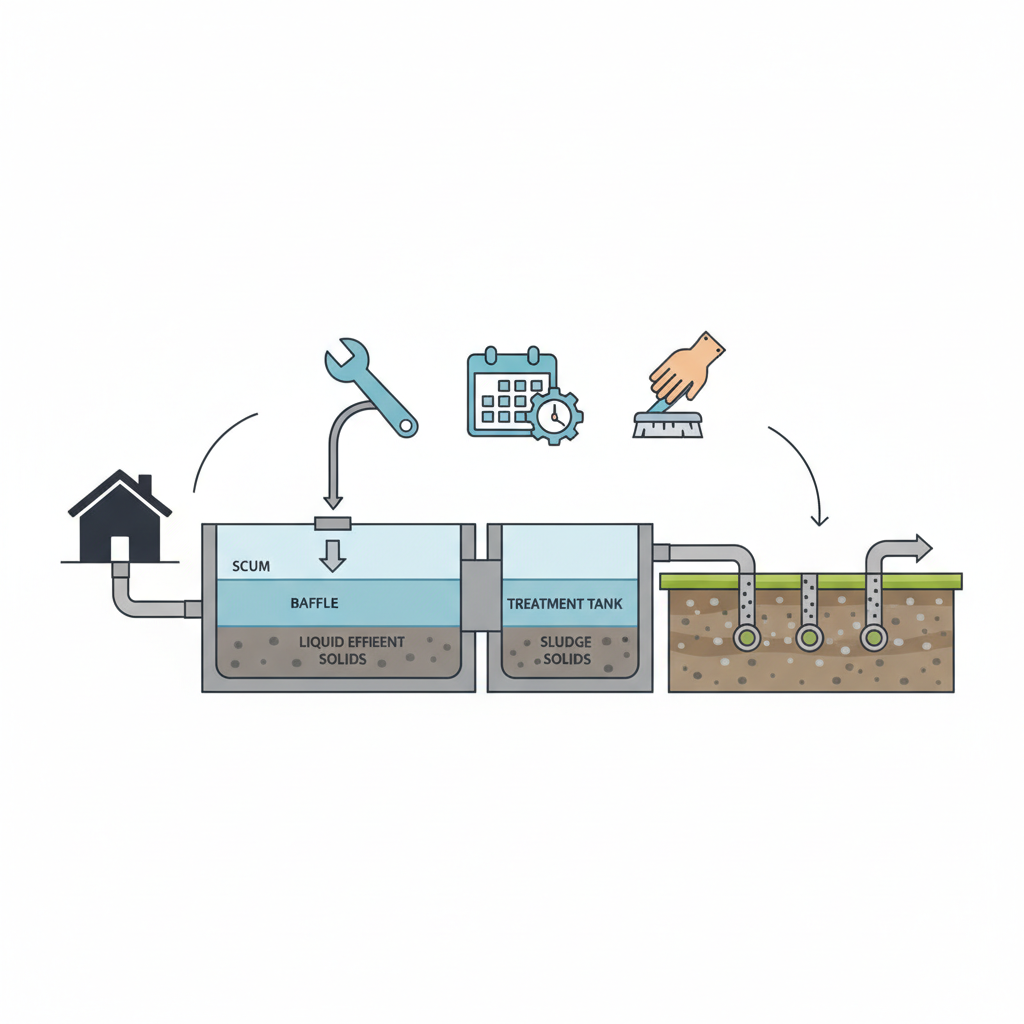 фото Обслуживание септика: график и основные процедуры