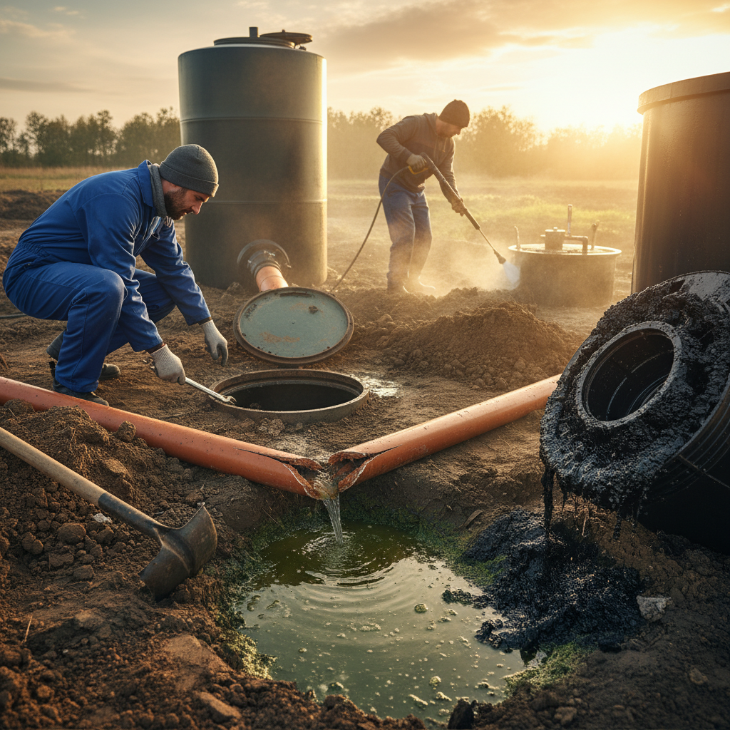 фото Ремонт септика: типичные поломки и способы устранения