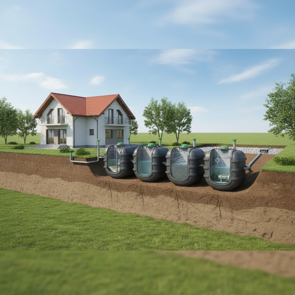 фото Автономная канализация для коттеджа: как организовать