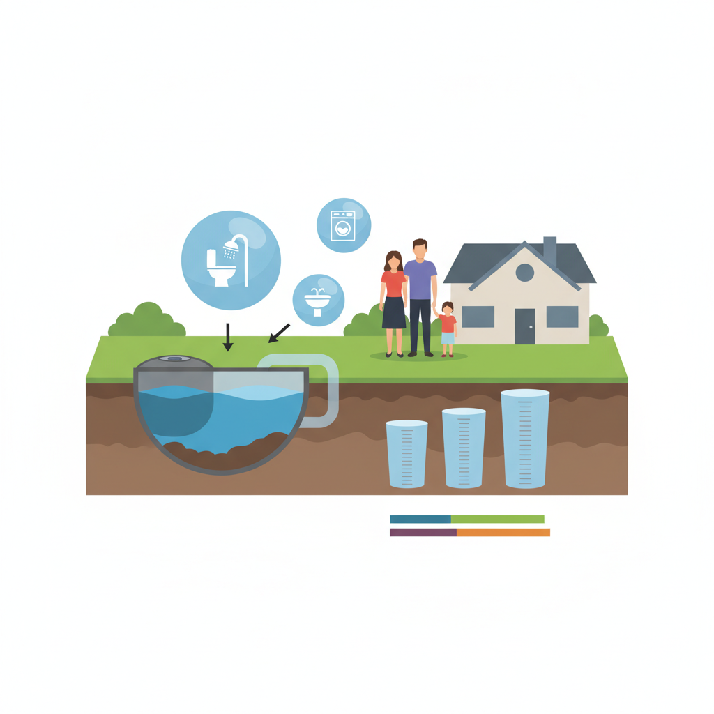 фото Как рассчитать объём септика для семьи