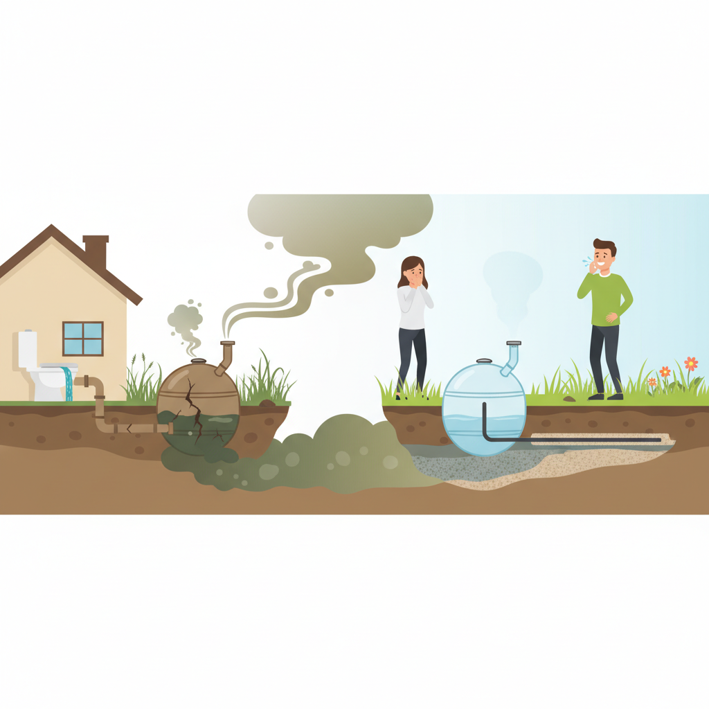 фото Запах от септика: причины и методы устранения