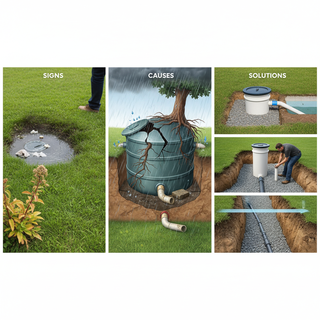 фото Переполнение септика: признаки, причины, решения