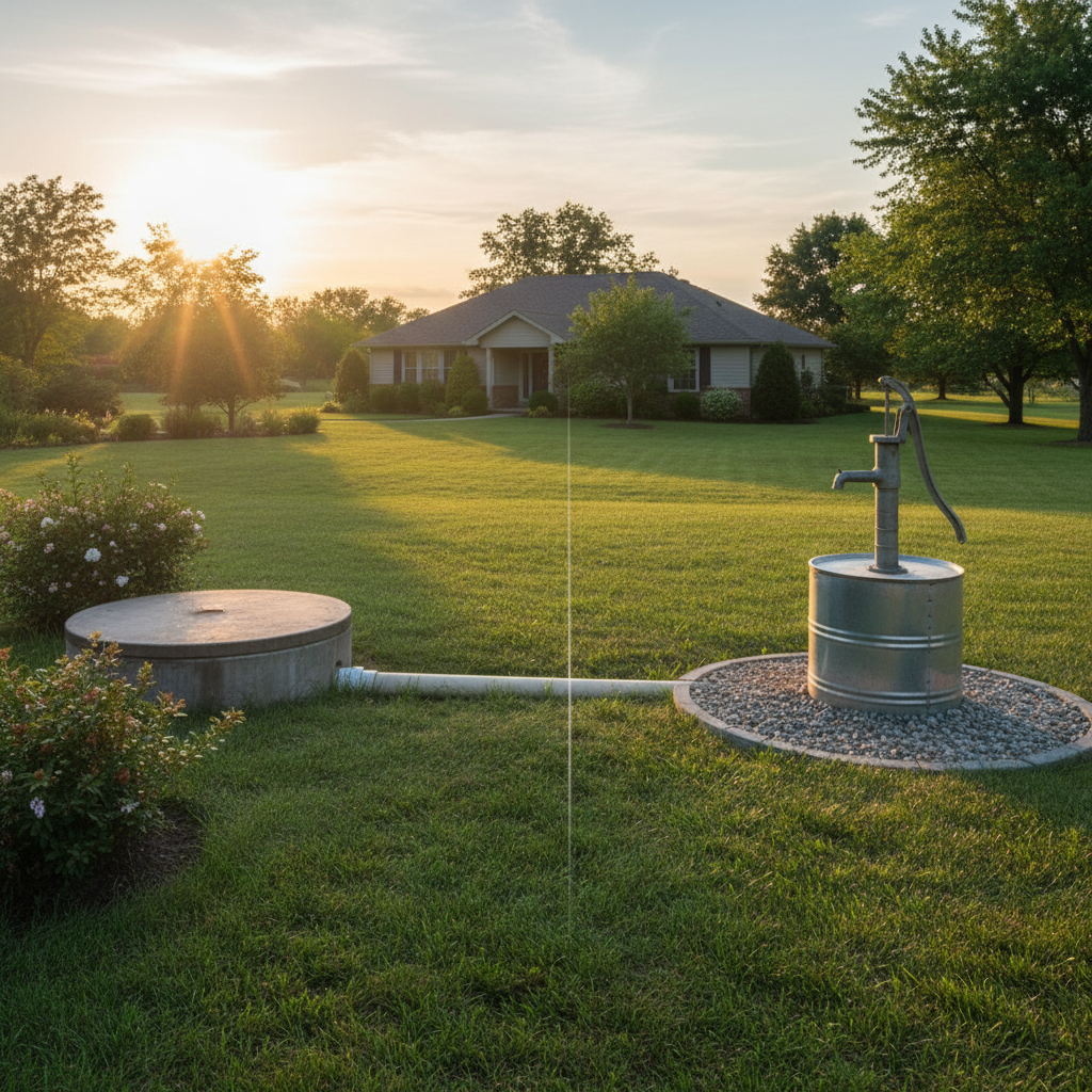 фото Септик и скважина: безопасное расстояние и нормы