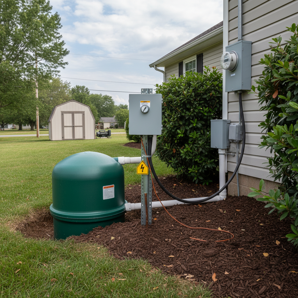 фото Электропитание септика: требования и подключение