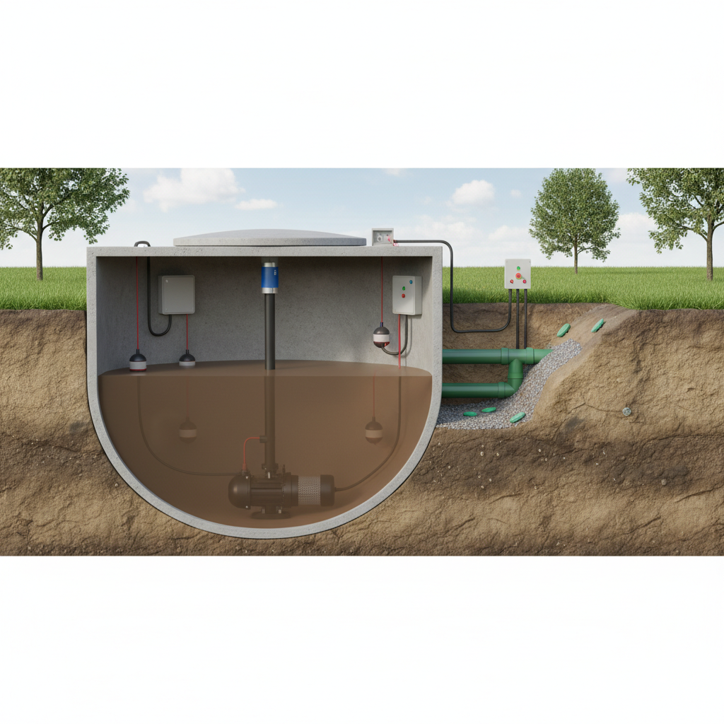 фото Датчики и автоматика в септиках: как работают