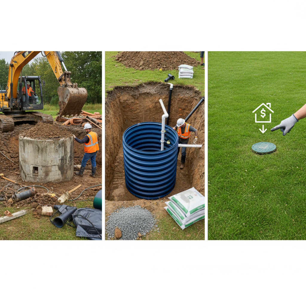 фото Замена старого септика: этапы работ и стоимость