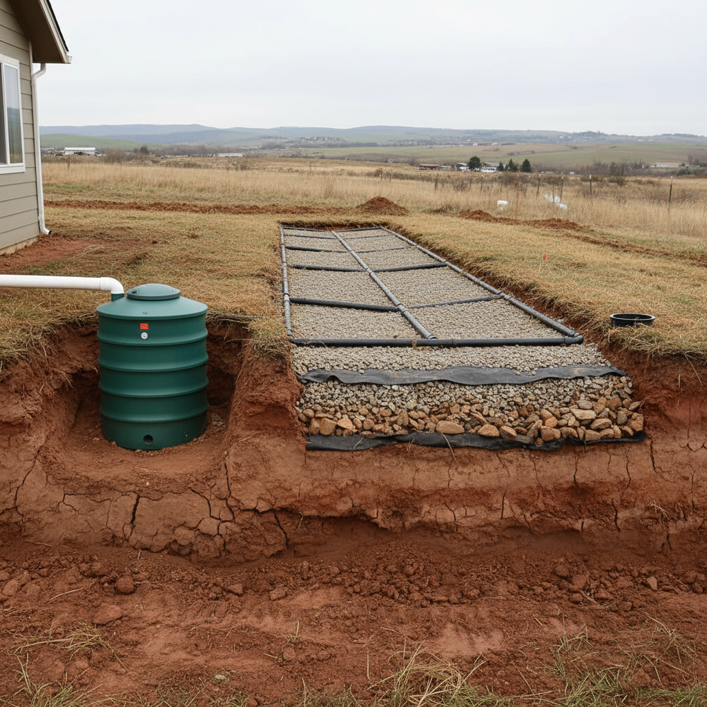 фото Глинистая почва и септик: особенности монтажа