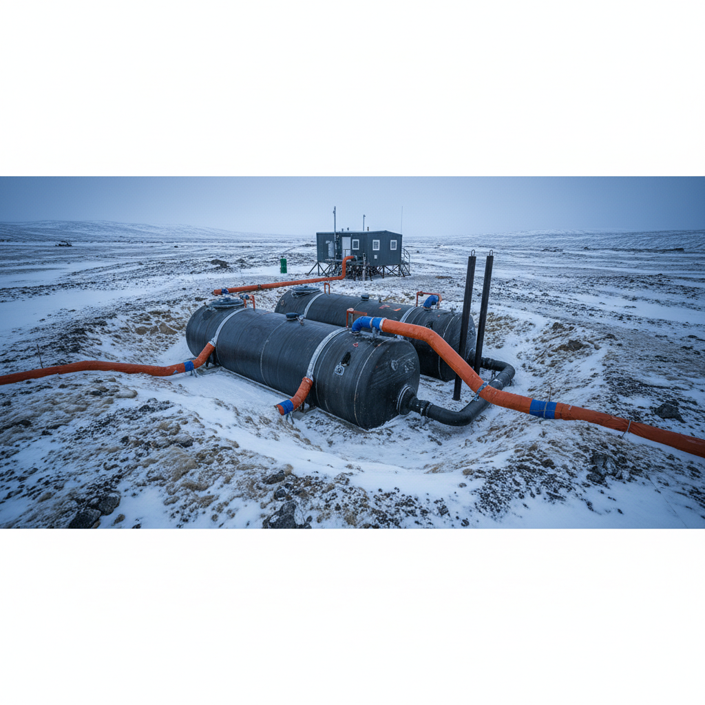 фото Септики в условиях вечной мерзлоты: специальные решения