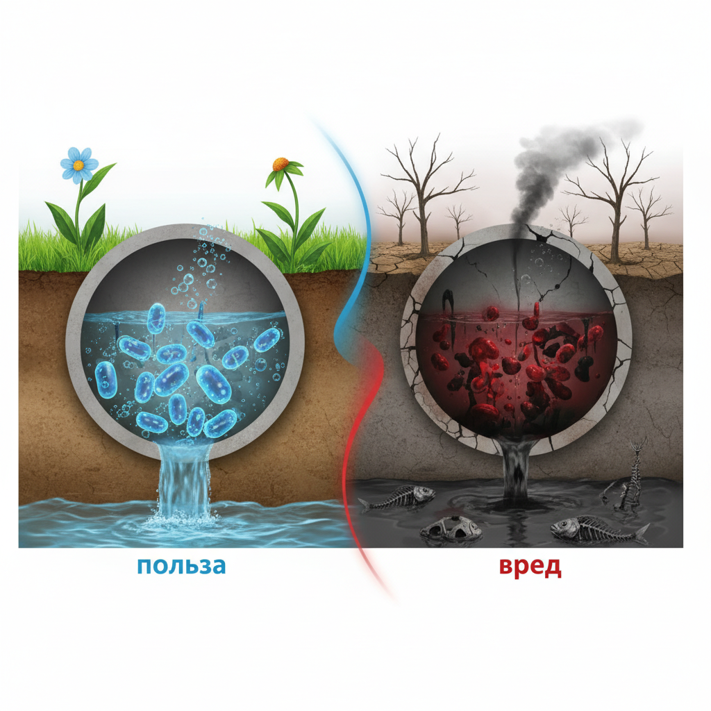 фото Химические реагенты для септиков: польза и вред