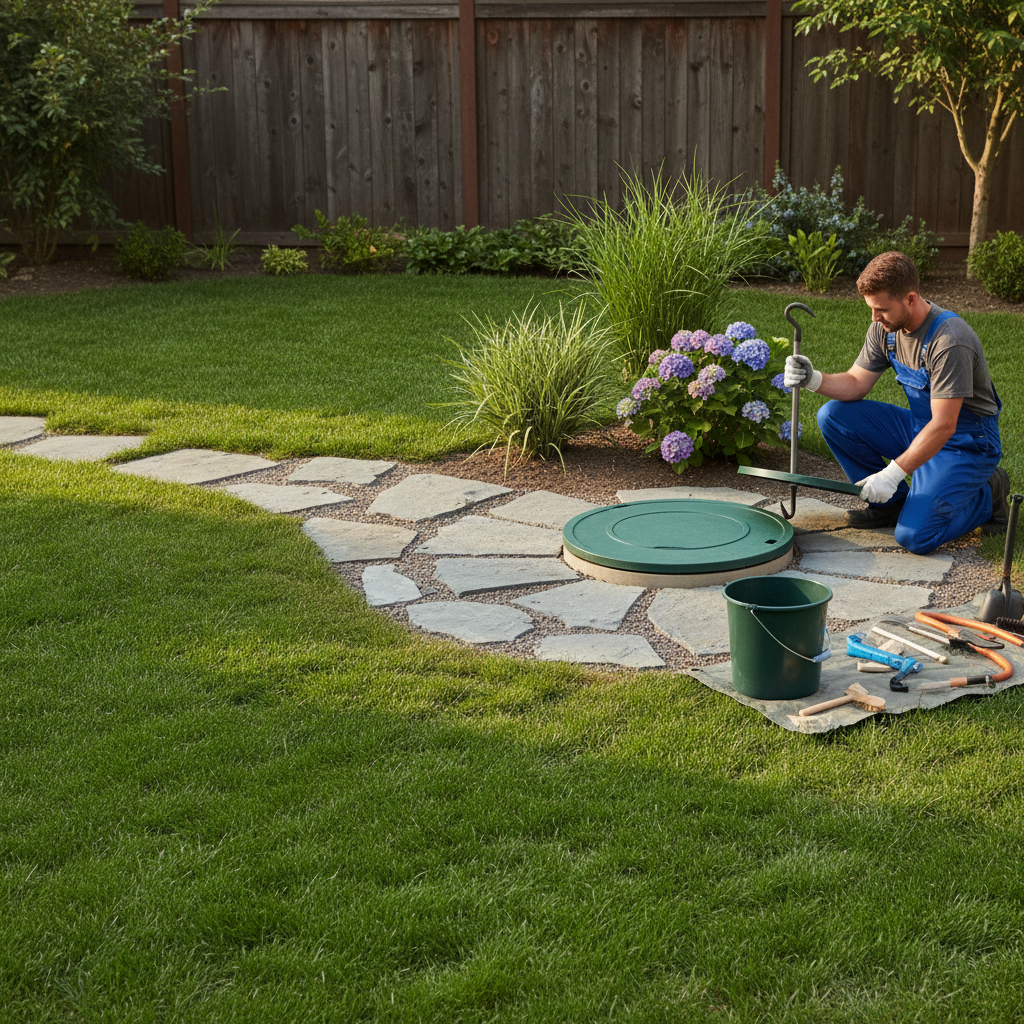 фото Доступ к септику для обслуживания: как организовать