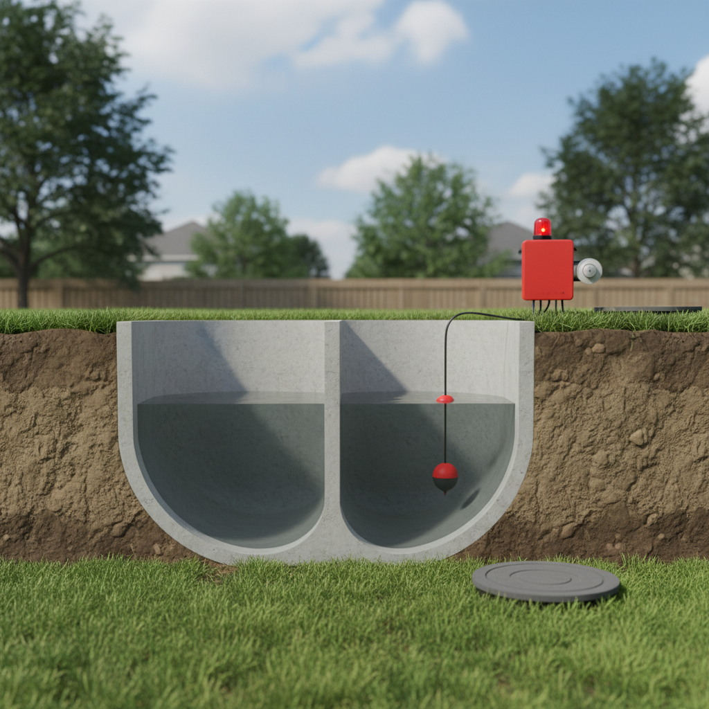 фото Аварийная сигнализация в септике: зачем нужна