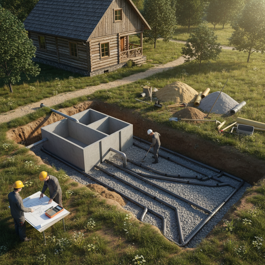 фото Септик для гостевого дома: расчёт и монтаж