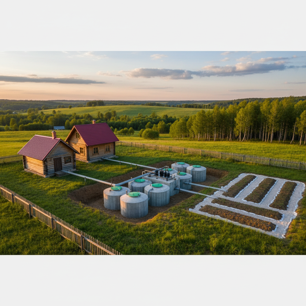 фото Совмещённый септик для дома и бани: особенности