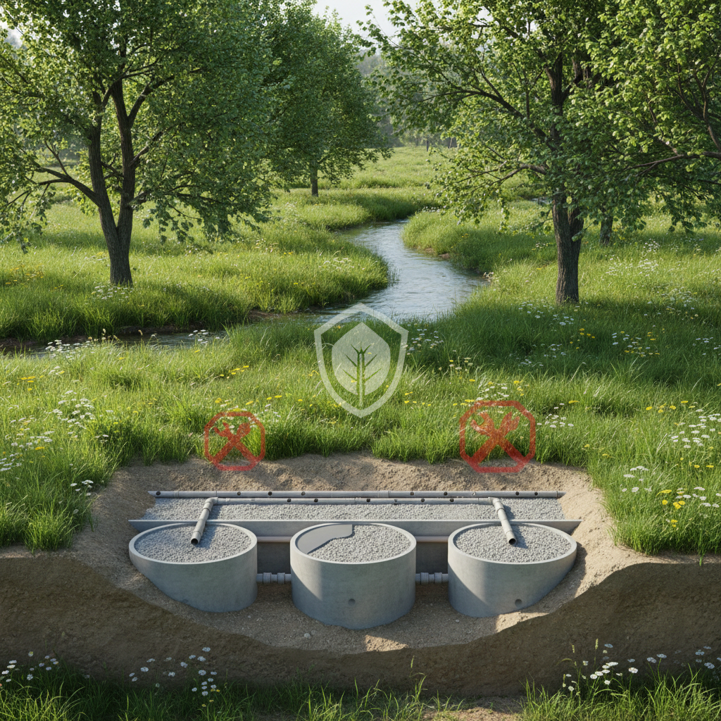 фото Септики в охранных зонах: ограничения и разрешения