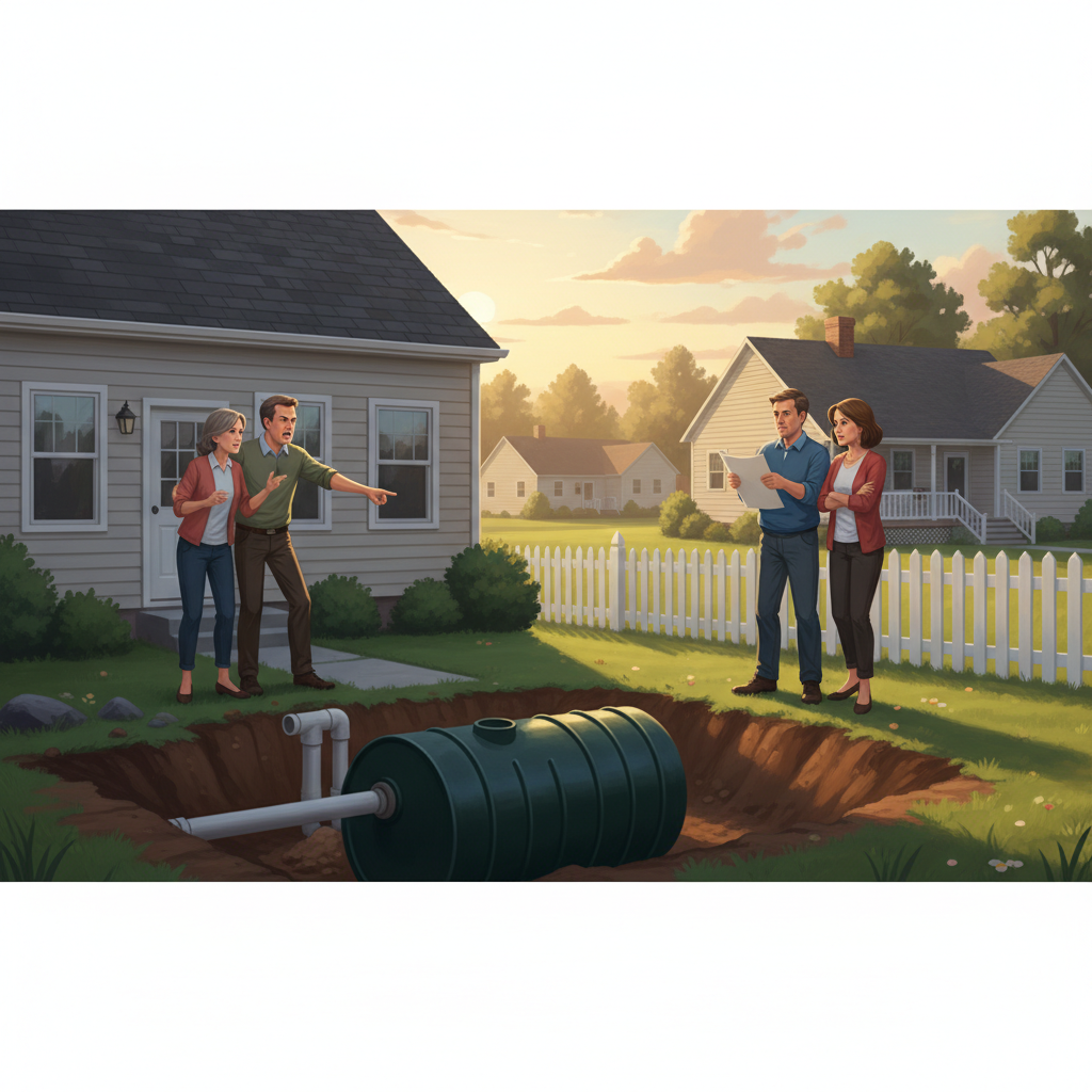 фото Споры с соседями из‑за септика: как урегулировать