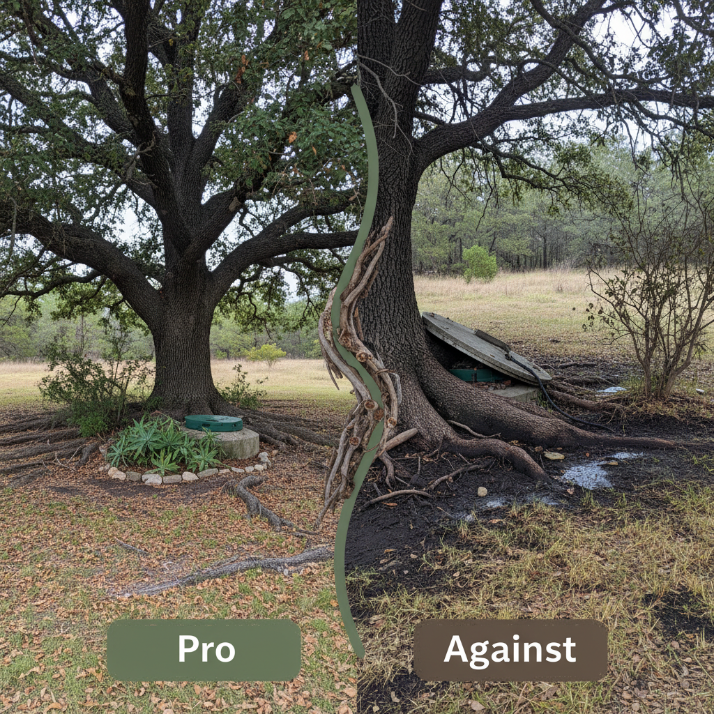фото Септик под деревом: за и против такой установки