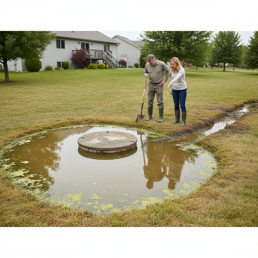 фото Что делать, если септик установлен, но вода не уходит