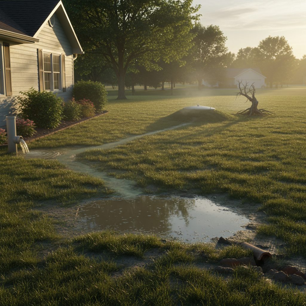 фото Как определить, что пора обновить трубы от дома до септика