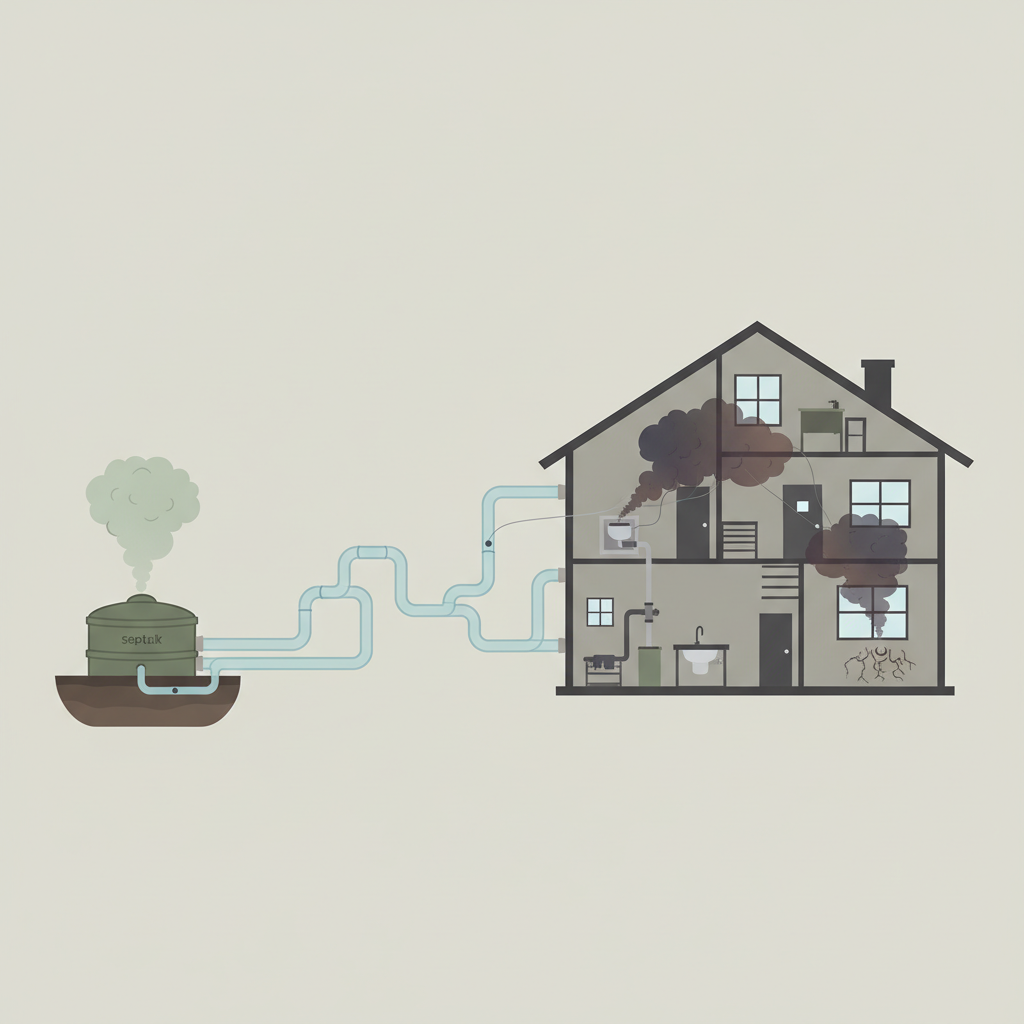 фото Как септик влияет на запах в доме — косвенные причины