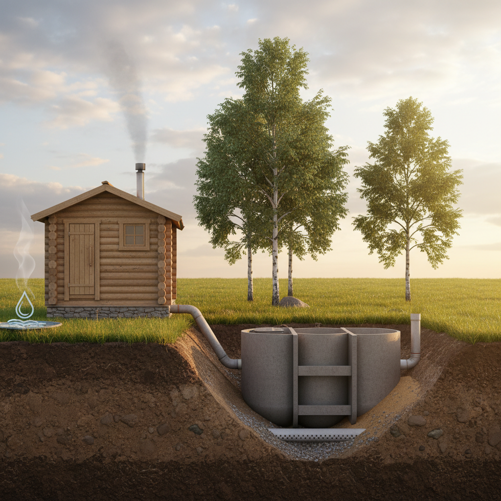 фото Септик и баня: особенности подключения и нагрузки