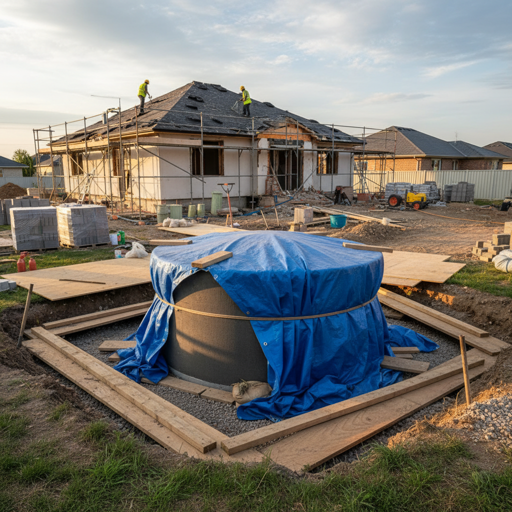 фото Как сохранить септик при реконструкции дома