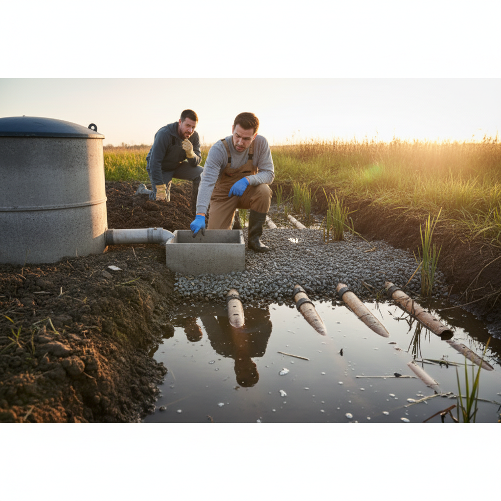 фото Что делать, если септик установлен, но вода не проходит до фильтра