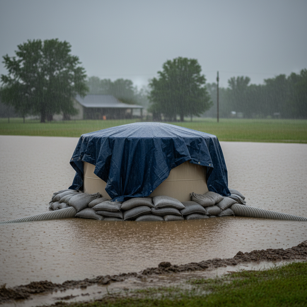 фото Как защитить септик от затопления при сильных дождях