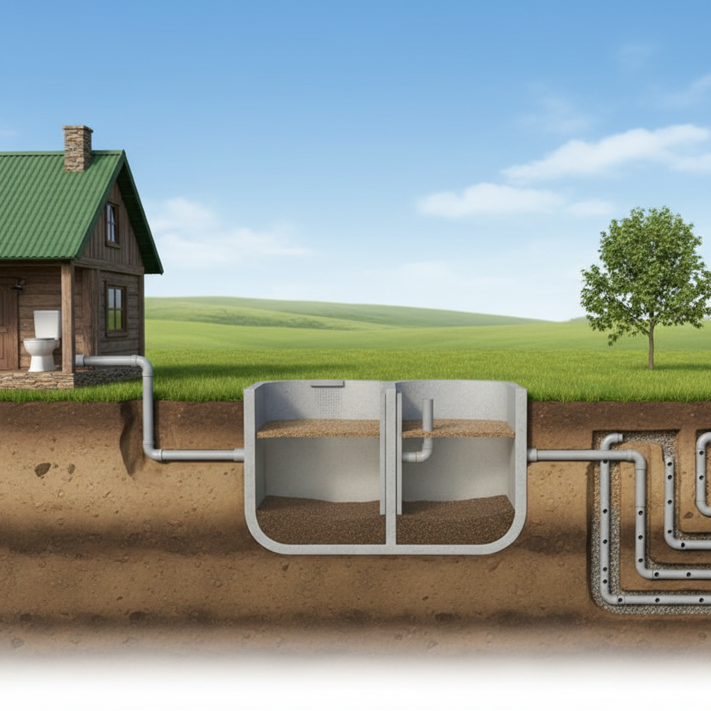 фото Как избежать ошибок при подключении дома к септику