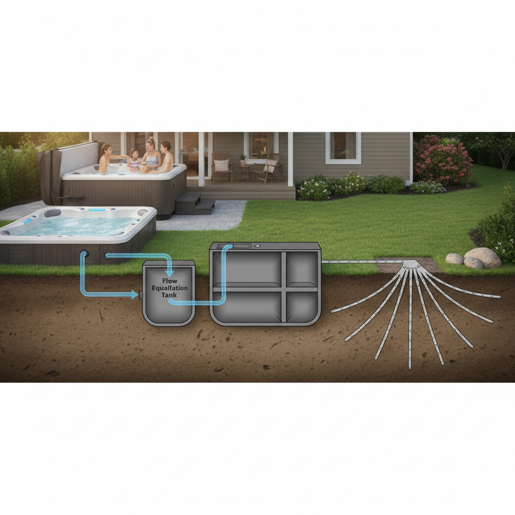 фото Как защитить септик от перегрузки при использовании джакузи