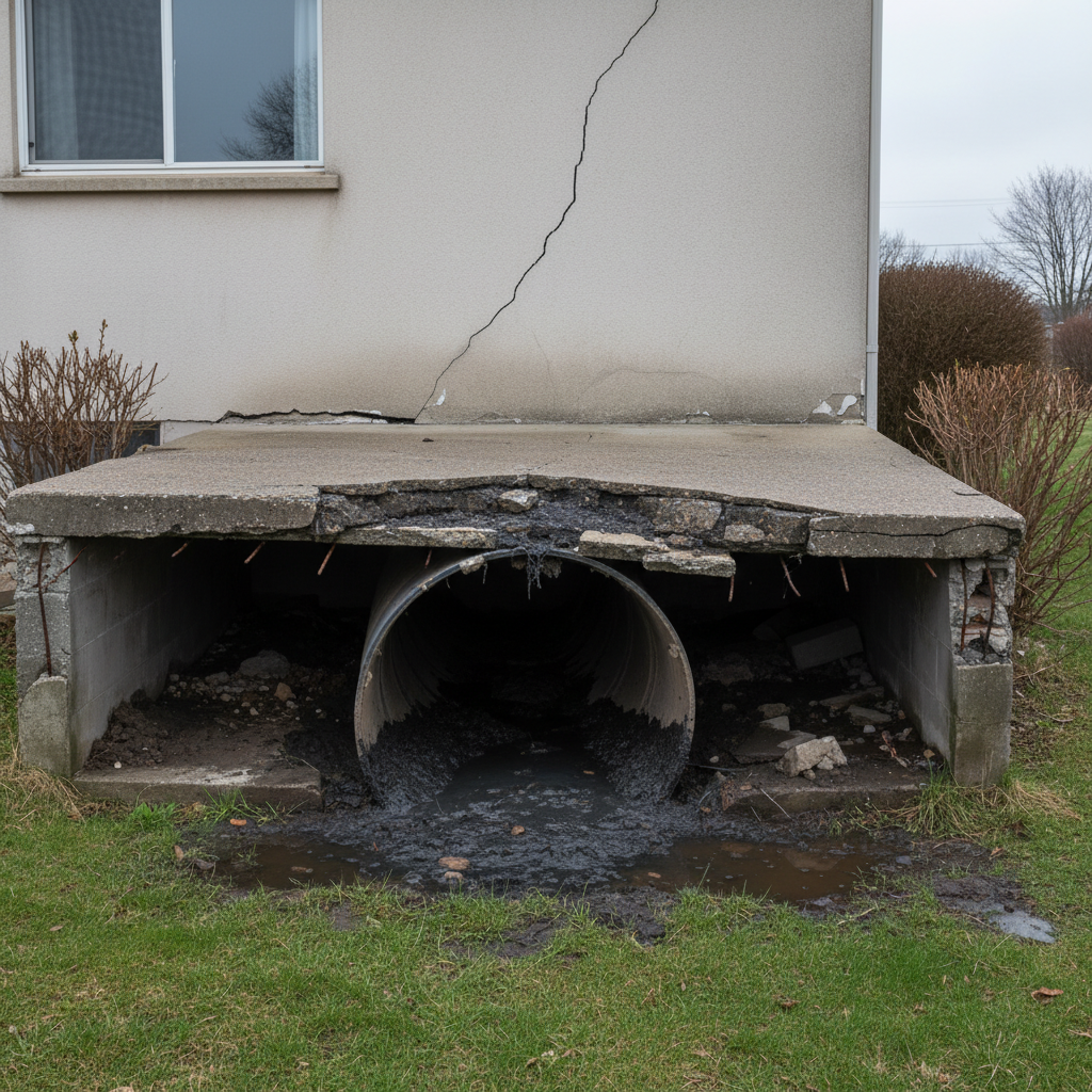 фото Почему нельзя ставить септик под бетонной отмосткой