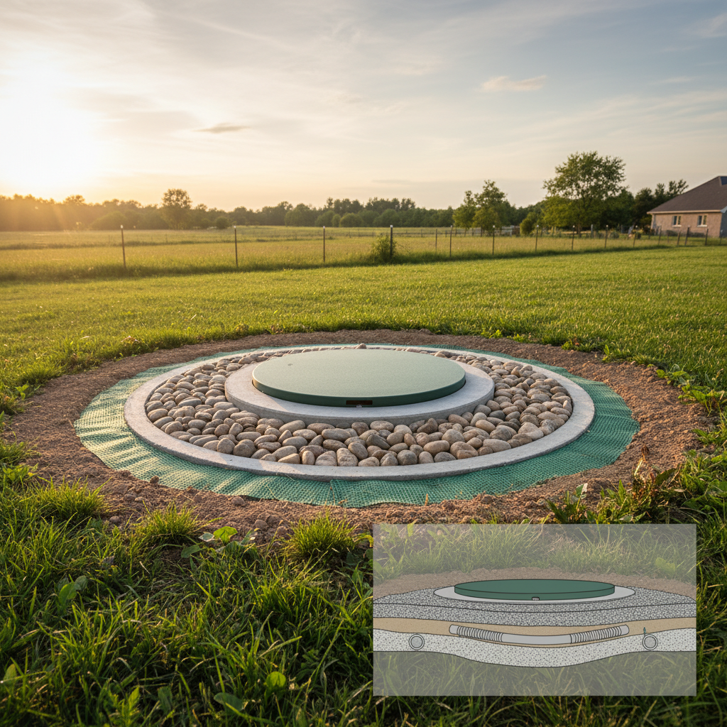 фото Как избежать проседания грунта вокруг люка септика